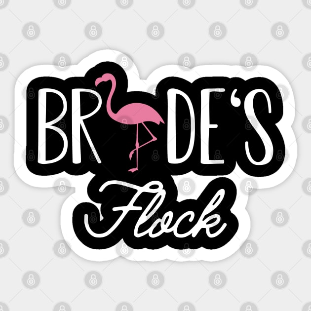 Bridesmaid - Bride's flock ( Flamingo Theme ) Sticker by KC Happy Shop